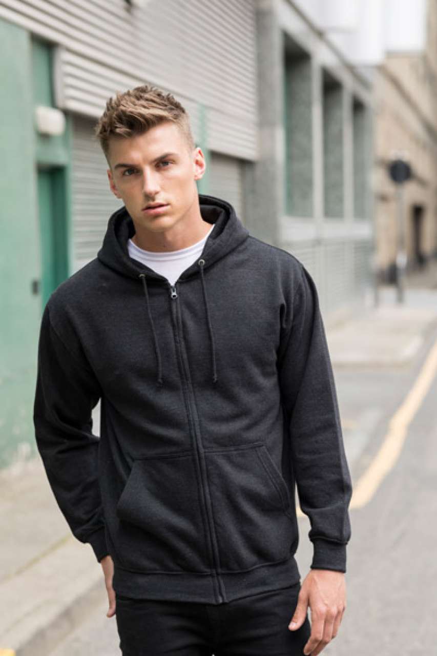 Cipzáros-kapucnis pulóver - uniszex - Image 2